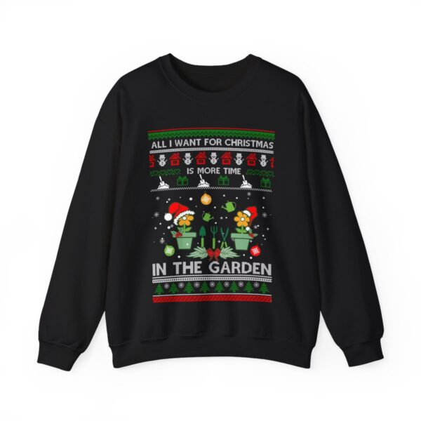 All I Want For Christmas Is More Time In The Garden Sweatshirt, Love Gardening Sweatshirt Product Photo 5