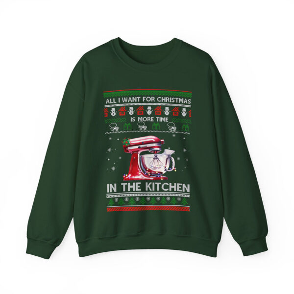 Love Baking Christmas Shirt, All I want for Christmas Is More Time In The Kitchen Sweatshirt Product Photo 2