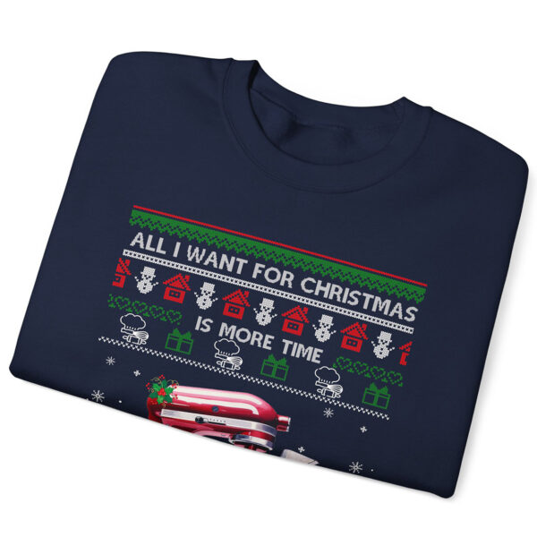 Love Baking Christmas Shirt, All I want for Christmas Is More Time In The Kitchen Sweatshirt Product Photo 5