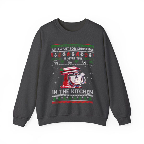 Love Baking Christmas Shirt, All I want for Christmas Is More Time In The Kitchen Sweatshirt Product Photo 1