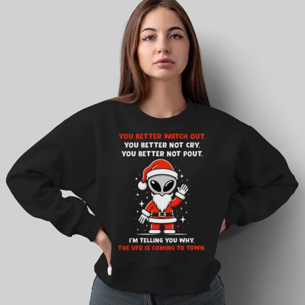 Alien Christmas Shirt Alien Ugly Christmas Shirt Alien Christmas Shirt UFO Christmas Shirt - Sweatshirt