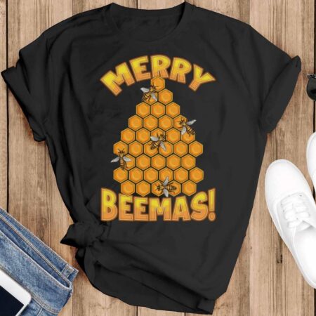 Bee Gifts Bee Ugly Christmas Shirt Bee Christmas Shirt Bee Shirt Bee Sweatshirt - Black T-Shirt