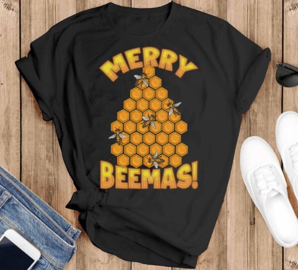 Bee Gifts Bee Ugly Christmas Shirt Bee Christmas Shirt Bee Shirt Bee Sweatshirt - Black T-Shirt