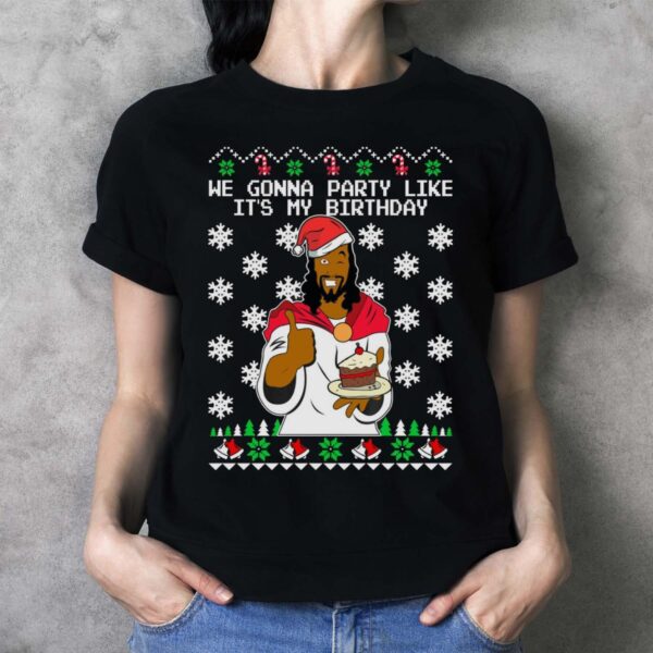 Black Jesus Shirt Black Jesus Sweatshirt Black Jesus Christmas Shirt Black Jesus Christmas Shirt - Ladies T-Shirt