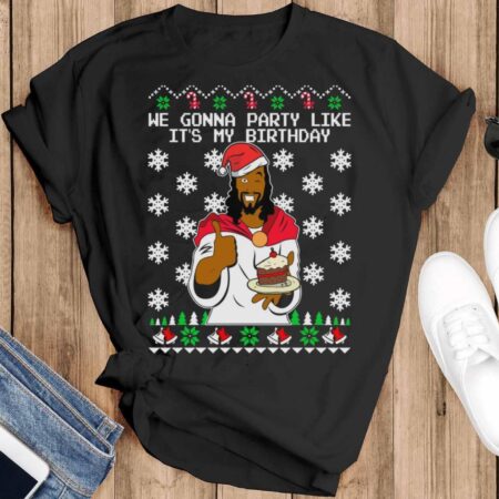 Black Jesus Shirt Black Jesus Sweatshirt Black Jesus Christmas Shirt Black Jesus Christmas Shirt - Black T-Shirt