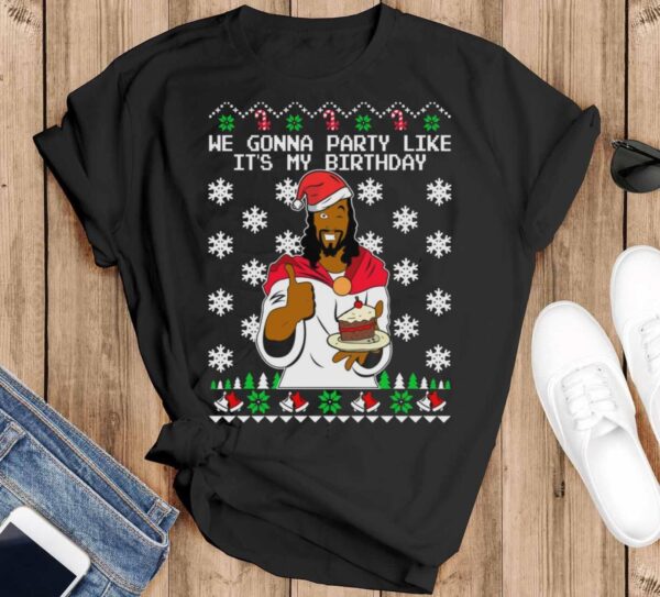 Black Jesus Shirt Black Jesus Sweatshirt Black Jesus Christmas Shirt Black Jesus Christmas Shirt - Black T-Shirt