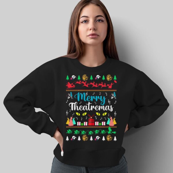 Broadway Christmas Shirt Broadway Ugly Christmas Shirt Broadway Shirt Sweatshirt - Sweatshirt