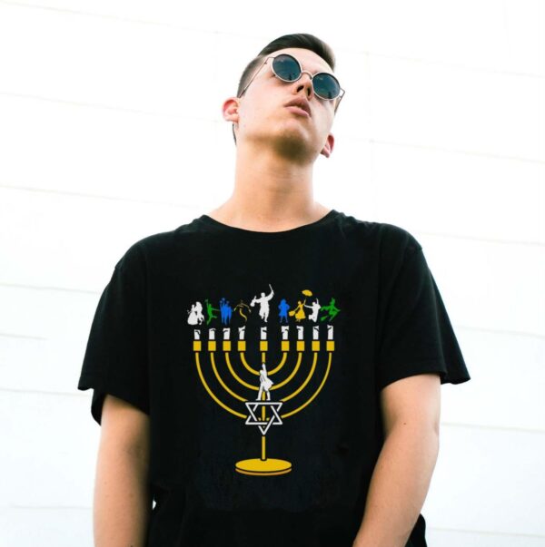 Broadway Menorah Shirt Broadway Hanukkah Shirt Broadway Hanukkah Sweatshirt Broadway Hanukkah Shirt - G500 Gildan T-Shirt