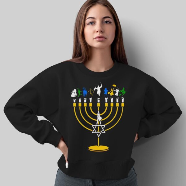 Broadway Menorah Shirt Broadway Hanukkah Shirt Broadway Hanukkah Sweatshirt Broadway Hanukkah Shirt - Sweatshirt