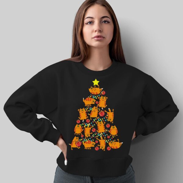 Cute Funny Cat Christmas Shirt Cat Shirt Cat Christmas Sweatshirt Cat Shirt - Sweatshirt