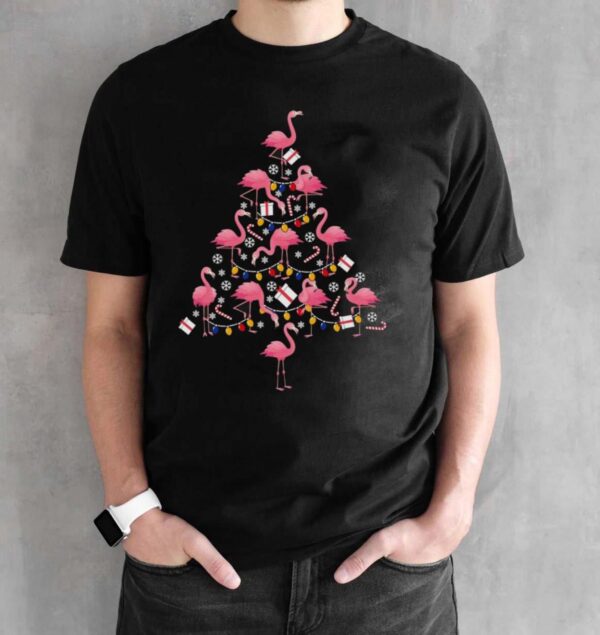 Cute Funny Flamingo Christmas Shirt Flamingo Shirt Flamingo Sweatshirt - Black Unisex T-Shirt