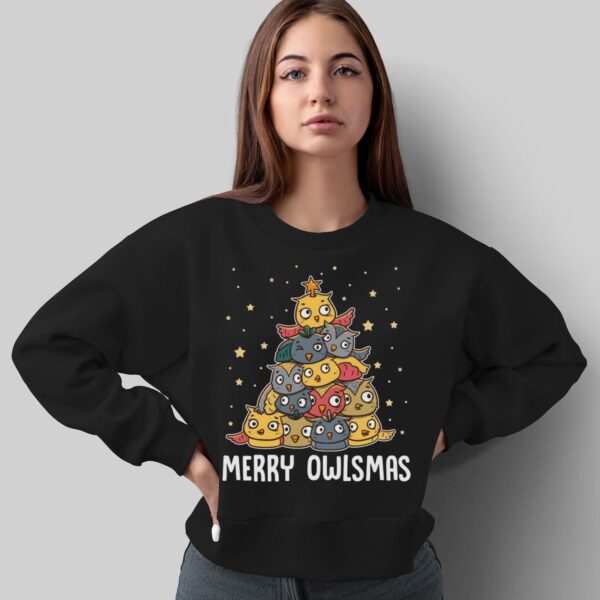 Cute Funny Owls Christmas Shirt Owl Shirt Owls Sweatshirt Owls Shirt Owls Ugly Christmas Shirt - Sweatshirt