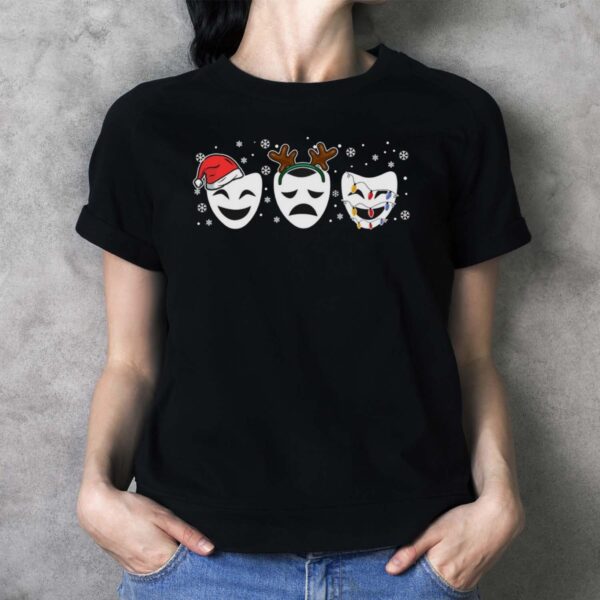 Cute Funny Thespian Theatre Christmas Shirt Theatre Shirt Theatre Sweatshirt - Ladies T-Shirt