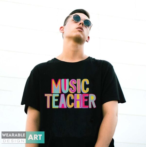 Cute Music Teacher Shirt, Music Teacher Gift, Teacher Gifts, Music Educator T-Shirt - G500 Gildan T-Shirt