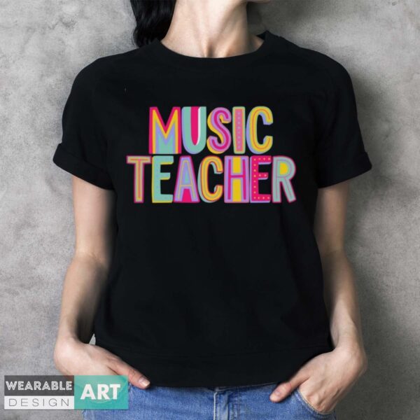 Cute Music Teacher Shirt, Music Teacher Gift, Teacher Gifts, Music Educator T-Shirt - Ladies T-Shirt