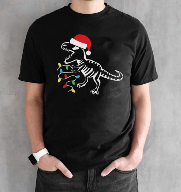 Dinosaur Christmas Shirt Dino Christmas Shirt - Black Unisex T-Shirt