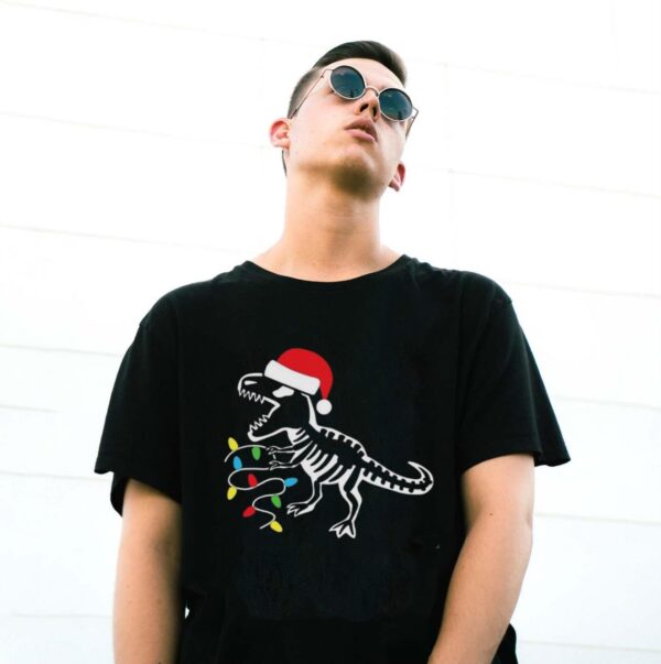 Dinosaur Christmas Shirt Dino Christmas Shirt - G500 Gildan T-Shirt