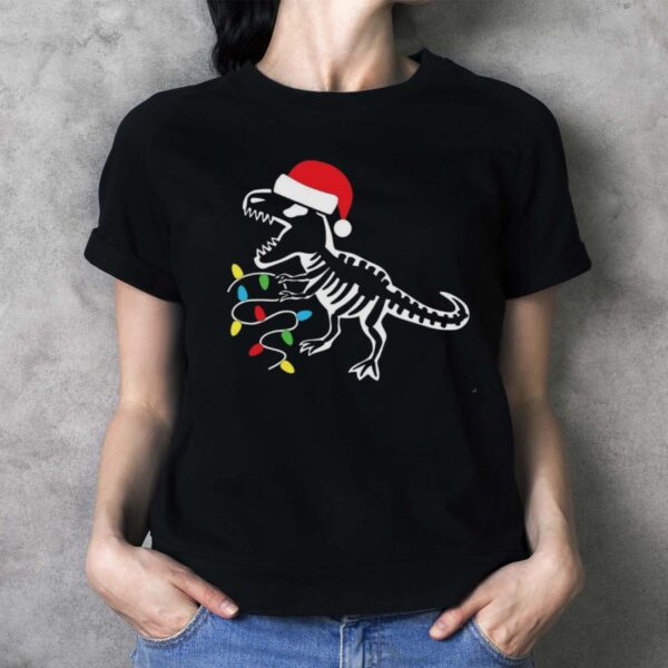 Dinosaur Christmas Shirt Dino Christmas Shirt - Ladies T-Shirt