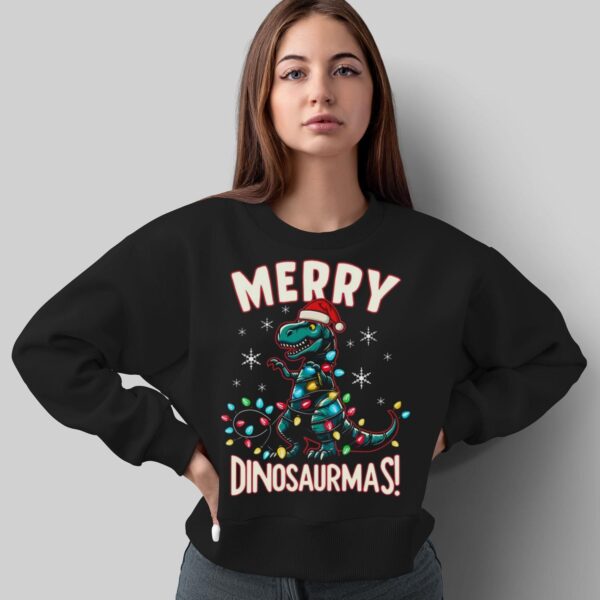 Dinosaur Ugly Christmas Shirt Dinosaur Shirt Dinosaur Sweatshirt Dinosaur Shirt - Sweatshirt