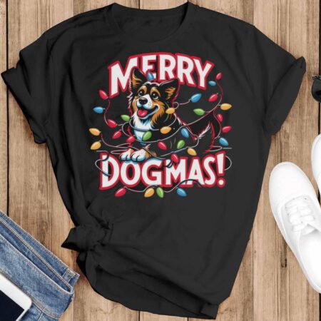 Funny Merry Dogmas Dog Christmas Shirt Merry Dogmas Dog Shirt Dog Sweatshirt - Black T-Shirt