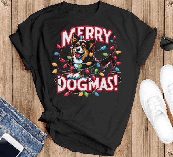 Funny Merry Dogmas Dog Christmas Shirt Merry Dogmas Dog Shirt Dog Sweatshirt - Black T-Shirt