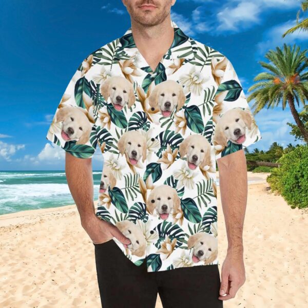 Hawaiian Shirt with Faces, Dog Lover Shirt, Custom Hawaiian Shirt Product Photo 1