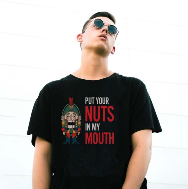 Inappropriate Christmas Sweatshirt, Put Your Nuts In My Mouth Sweater - G500 Gildan T-Shirt