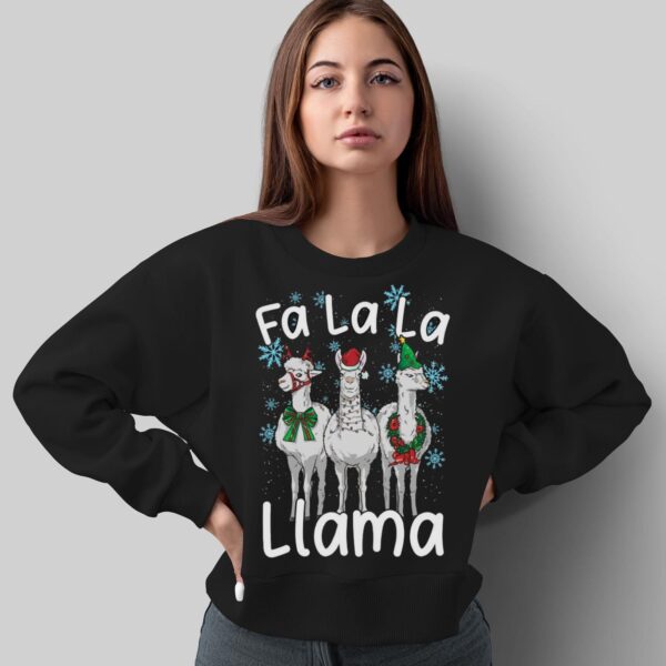 Llama Gifts Llama Ugly Christmas Shirt Llama Christmas Shirt - Sweatshirt