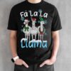Llama Gifts Llama Ugly Christmas Shirt Llama Christmas Shirt Llama Shirt Llama Sweatshirt - Black Unisex T-Shirt