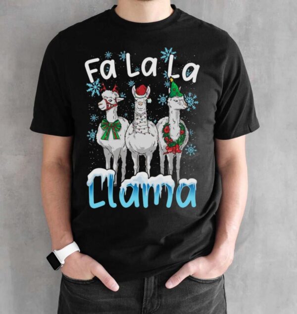 Llama Gifts Llama Ugly Christmas Shirt Llama Christmas Shirt Llama Shirt Llama Sweatshirt - Black Unisex T-Shirt