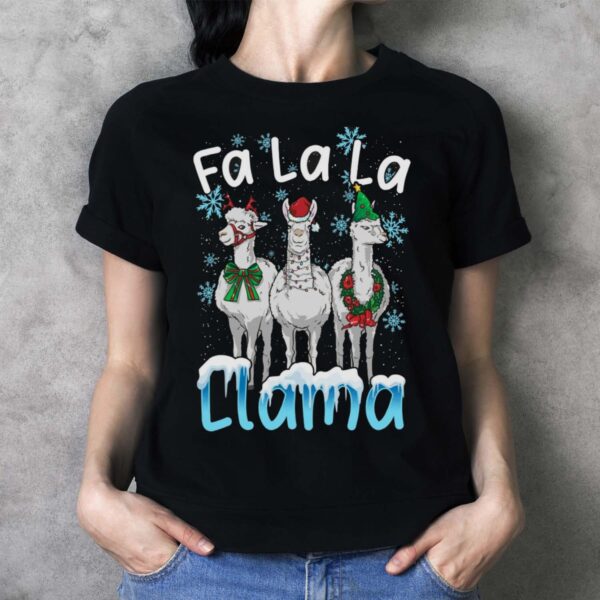 Llama Gifts Llama Ugly Christmas Shirt Llama Christmas Shirt Llama Shirt Llama Sweatshirt - Ladies T-Shirt