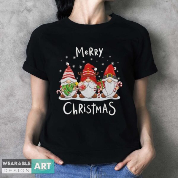 Merry Christmas Gnomes Xmas Family Men Women Premium T-Shirt - Ladies T-Shirt