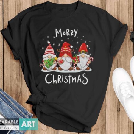 Merry Christmas Gnomes Xmas Family Men Women Premium T-Shirt - Black T-Shirt