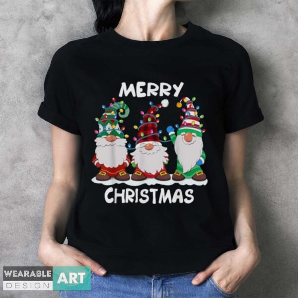 Merry Christmas Gnomes Xmas Family Men Women T-Shirt - Ladies T-Shirt