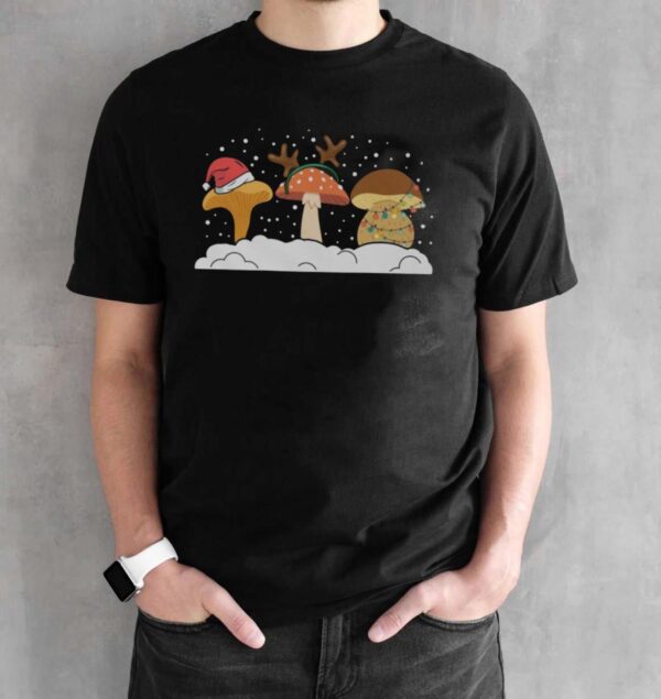 Mushroom Shirt Mushroom Sweatshirt Mushroom Shirt Mushroom Gift Mushroom Christmas Shirt - Black Unisex T-Shirt