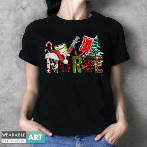 Nurse Christmas Shirt, Nursing School Christmas T-Shirt - Ladies T-Shirt