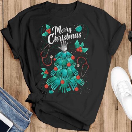 Nurse Gifts Nurse Ugly Christmas Shirt Nurse Christmas Shirt Nurse Shirt Nurse Sweatshirt - Black T-Shirt