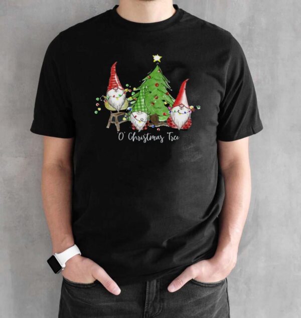 O' Christmas Tree Gnomes Mommy and Me Shirt-Gnomes Holiday Shirt - Black Unisex T-Shirt