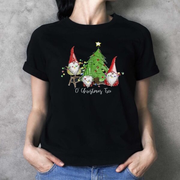 O' Christmas Tree Gnomes Mommy and Me Shirt-Gnomes Holiday Shirt - Ladies T-Shirt