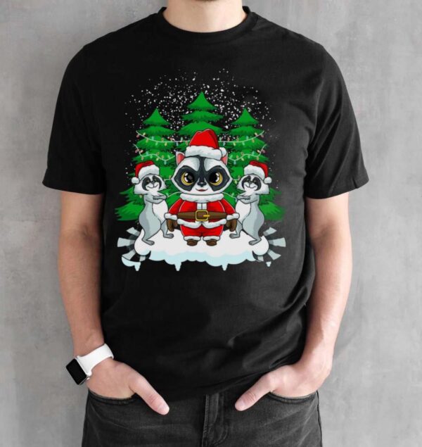 Racoon Christmas Shirt Racoon Ugly Christmas Shirt - Black Unisex T-Shirt