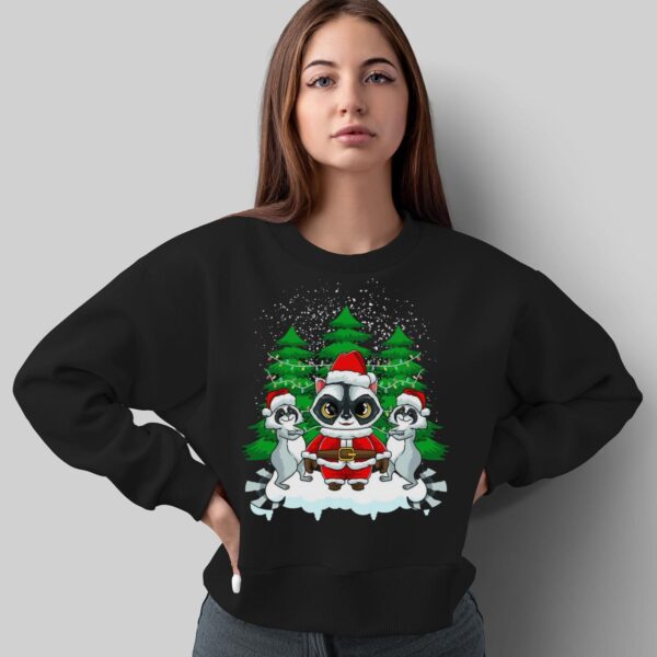 Racoon Christmas Shirt Racoon Ugly Christmas Shirt - Sweatshirt