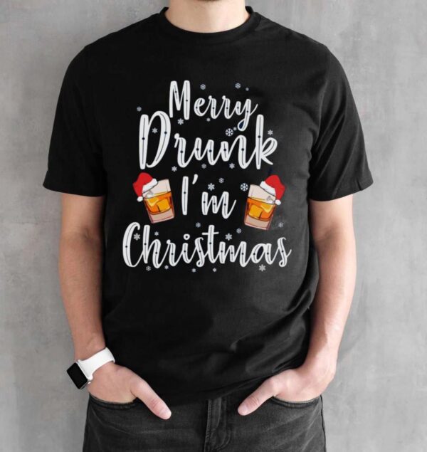 Ugly Christmas Shirt Men Ugly Whiskey Christmas Shirt Sweatshirt - Black Unisex T-Shirt