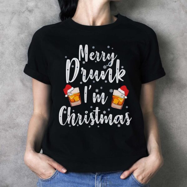 Ugly Christmas Shirt Men Ugly Whiskey Christmas Shirt Sweatshirt - Ladies T-Shirt