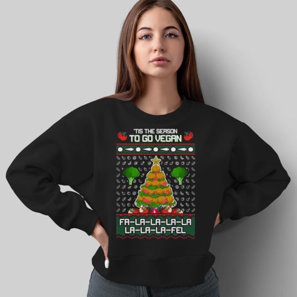 Vegetarian Vegan Ugly Christmas Shirt Vegetarian Vegan Christmas Shirt Vegetarian Vegan Christmas Sweatshirt - Sweatshirt