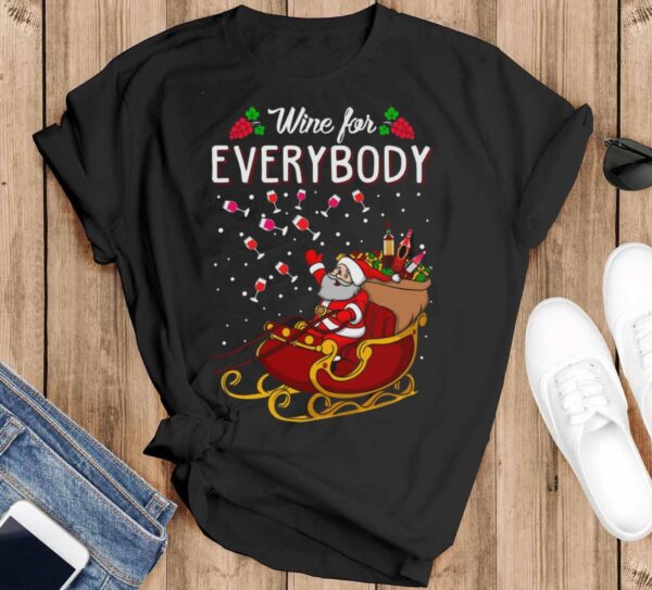 Wine Ugly Christmas Shirt Wine Christmas Shirt Wine Shirt Wine Sweatshirt Wine Shirt - Black T-Shirt