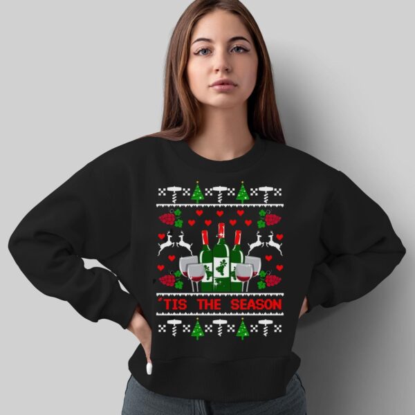 Wine Ugly Christmas Shirt Women Men Wine Christmas Shirt Wine Christmas Sweatshirt - Sweatshirt