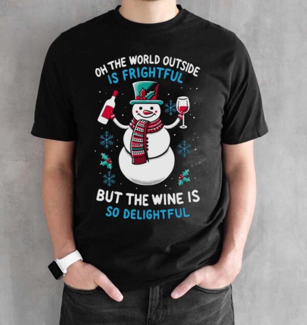 Wine Ugly Christmas Shirt Women Ugly Wine Christmas Shirt for Women Wine Delightful Shirt - Black Unisex T-Shirt