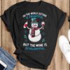 Wine Ugly Christmas Shirt Women Ugly Wine Christmas Shirt for Women Wine Delightful Shirt - Black T-Shirt