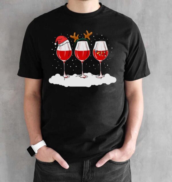 Wine Ugly Christmas Shirt Women Wine Christmas Shirt for Women Wine Shirt - Black Unisex T-Shirt