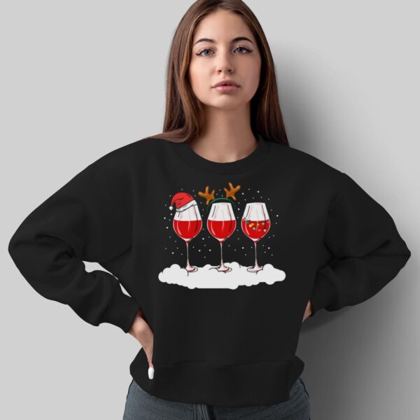 Wine Ugly Christmas Shirt Women Wine Christmas Shirt for Women Wine Shirt - Sweatshirt